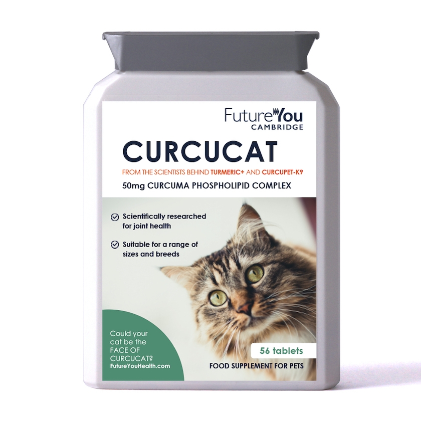 CurcuCat Turmeric for Cats - Pet Health Supplements - Cat Tablets for Joint Care